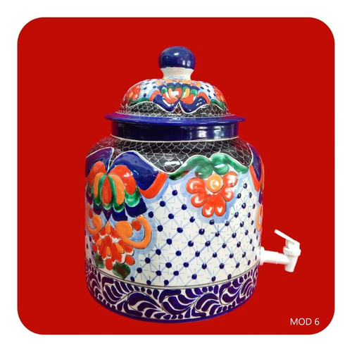 Imagen 2 de 3 de Portagarrafón Color Estilo Barroco Talavera Poblana M6 Prt
