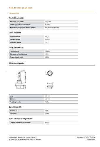Imagen 4 de 5 de Lamparas H3 Truckstar Pro 24v 70w (2 Unid.) Osram 64156tsp