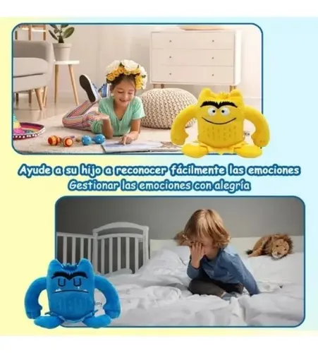 Muñeco de peluche de monstruo de Color para niños, juguete de peluche Kawaii de 6 color, regalo de cumpleaños
