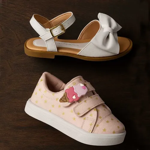 Kit Tenis Infantil Menina Sandalia Festa Blogueirinha Casual - R$ 78,99