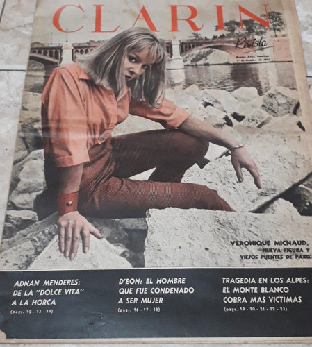 Revista Revista Clarín S/n Octubre 1961 Nota Sofia Loren