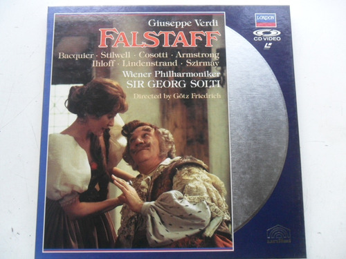 Opera Falstaff Solt Verdi Cdv Cd Video No Laser Disc 