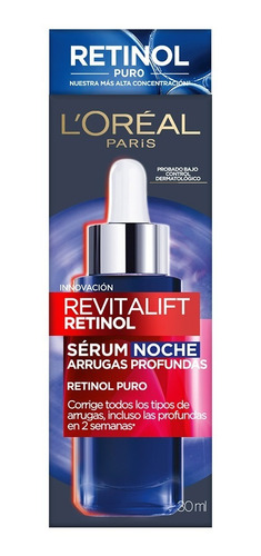 Sérum Serum noche L'Oréal Paris Revitalift Retinol noche de 30mL