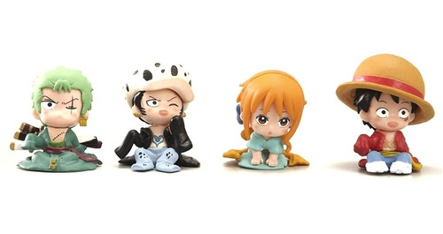 One Piece Minifiguras Luffy Colección X 4 En Bolsa 