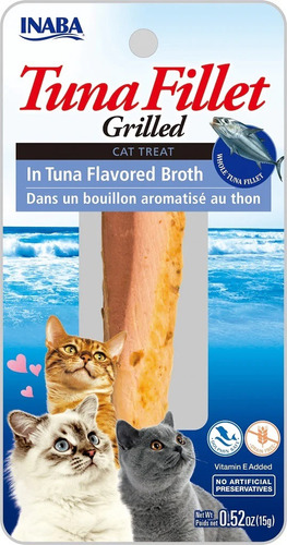 Inaba Cat Snack Grilled Tuna Fillet | Atún Flavored Broth