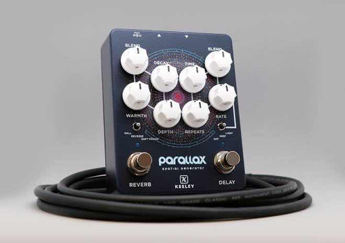 Pedal de paralaje Keeley Electronics, retardado, reverberación, color negro