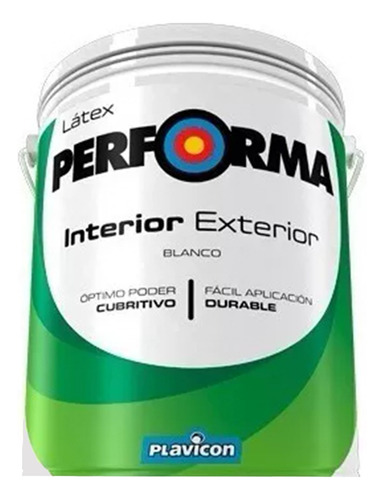 Performa Latex Interior Exterior 20 Lts. Plavicon - Iacono