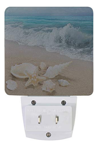 Lámparas De Noche Led Sensor De Luz De Playa Set 2 Estrella