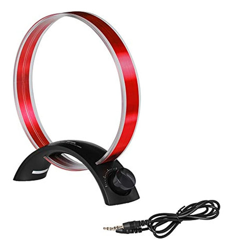 Antena Circular Para Interior, Color Rojo-negro