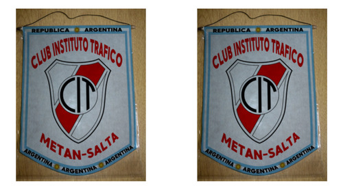 Banderin Grande 40cm Club Instituto Trafico Metan Salta