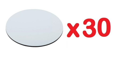 Mousepad Blanco Para Sublimar Sublimación Redondo 30 Pack