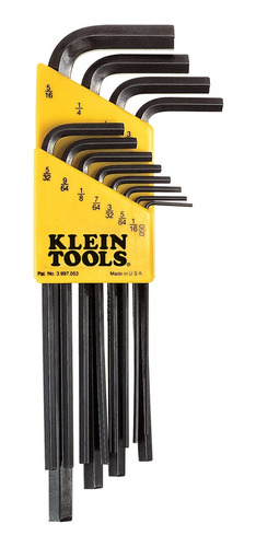 Juego 12 Llaves Allen Std Klein Tools® Uso Rudo Made In Usa