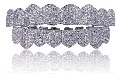 Juego De Parrillas De Hip Hop F Iced Out Micro Pave And Bott