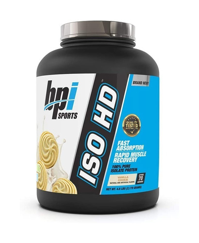 Suplemento en polvo BPI Sports  ISO HD proteínas sabor vainilla cookie en pote de 2.17kg