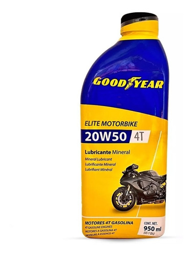 Aceite Good Year 950ml. 4t - Sae 20w-50 Mineral - Todopartes