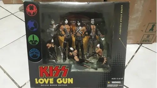 Kiss Love Gun Deluxe Boxed Banda + Garotas Mcfarlane Kiss Love Gun Deluxe Boxed Banda + Garotas Mcfarlane
