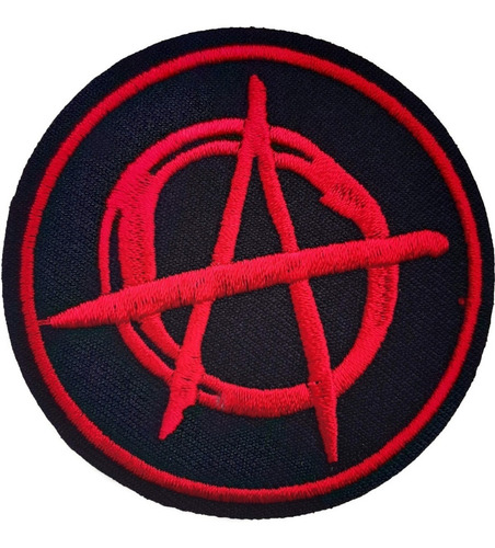 Patch Bordado Anarquia Anarquismo Airsoft Militar Moto Imp2