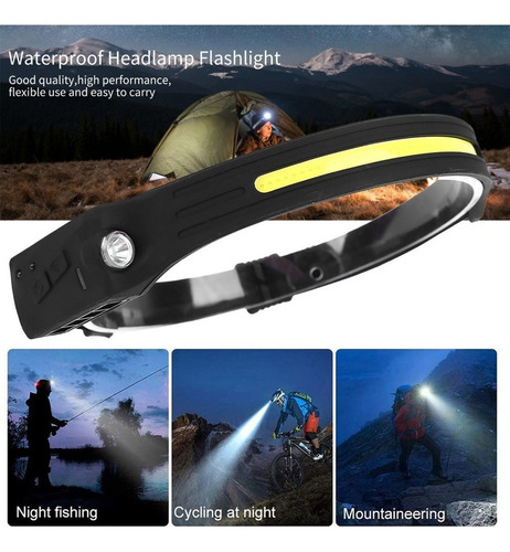 Lámpara Led Cob De Cabeza Con Sensor De Movimiento
