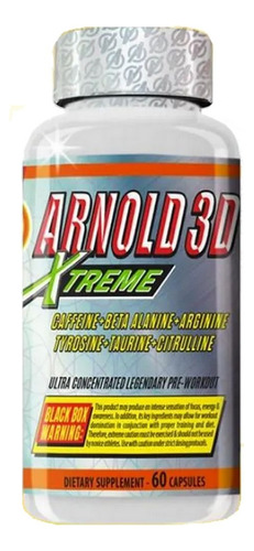 Pré Treino Arnold 3d Xtreme (60 Cápsulas) - Arnold Nutrition Sabor Sem sabor