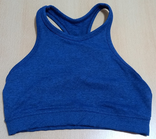 Top Deportivo Azul. Brigitte Underwear. Talle S