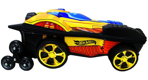 Imagem 1 de 10 de Mochilete Escolar Hotwheels Dune Dourado Maxtoy Alto-relevo