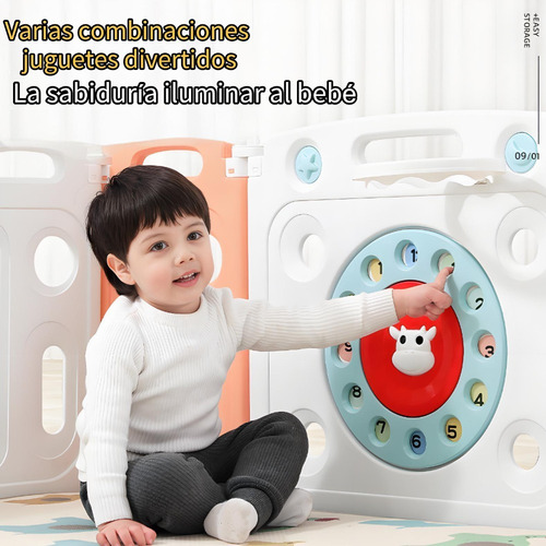 Corral Seguridad Para Bebés Paneles 2*2*0.6m Plegable 22pcs