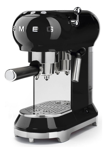 Smeg Máquina De Café Estilo Retro Años 50, Negro