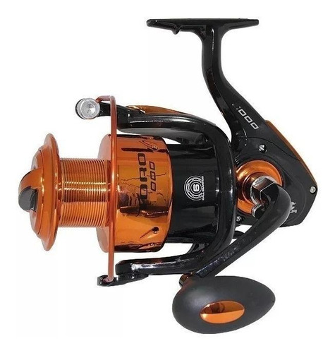 Imagem 2 de 3 de Carretel molinete Maruri Toro 6000 6BB direito/esquerdo color laranja/preto
