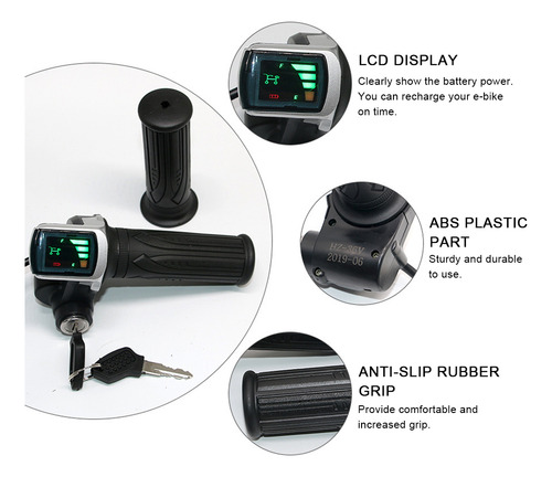 Acelerador Eléctrico Con Mango De Bicicleta Grip Twist Power