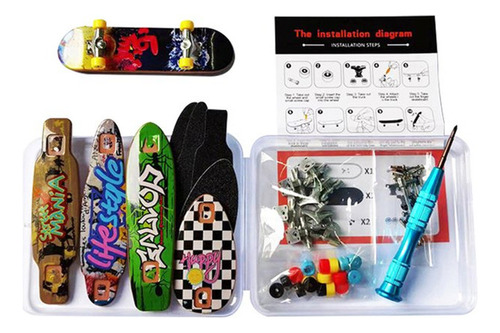 5 Patines De Dedo Tech Deck - Kit De Diapasones Y Accesorios