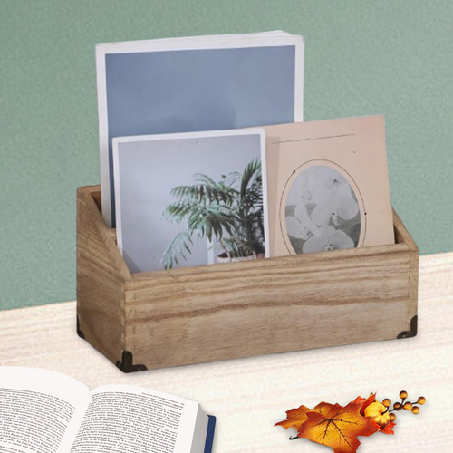 Organizador De Escritorio De Madera Suministros De Control