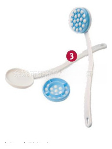 Long Handle Bath Brush With Lotion Dispenser