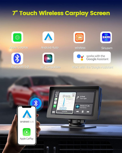 Apple Carplay Inalámbrico Y Android Auto Para Estéreo