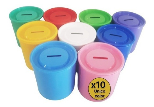 Alcancías Plastico X10 Único Color