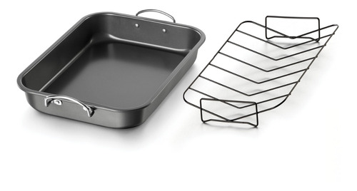 Charola Chef Betterware - Antiadherente Incluye Una Rejilla Color Negro
