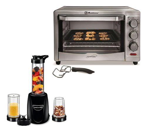 Combo Horno Electrico 24l + Nutri Procesador Portatil
