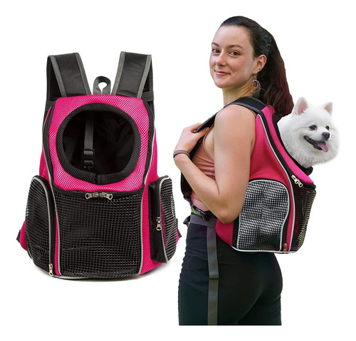 Mochila Transportadora Para Mascotas, Mochila Ajustable Para