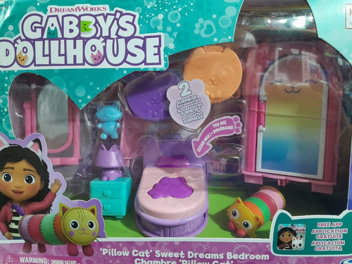 Gabby´s Dollhouse Juego De Dormitorio Pillow Cat´s