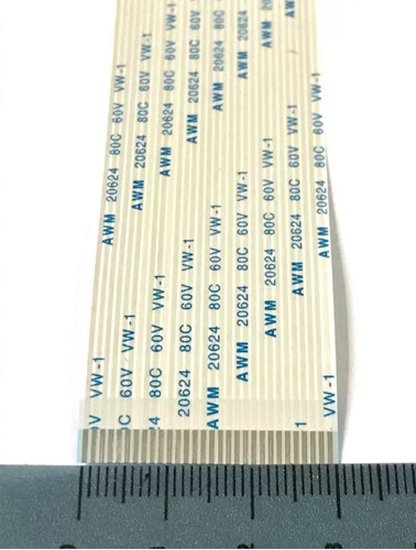Cable Flex 30 Pines 30cm Plano Pin 1mm Awm 20624 80c 60v   