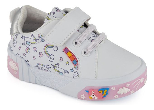 Tenis Urbano Vex33563 Ligera Arcoiris Blanco Niñas Estrellas