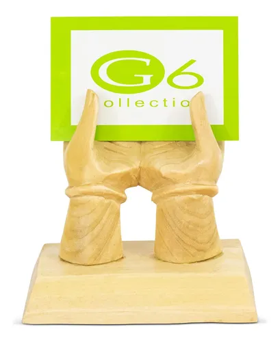 Colección G6 Porteros De Tarjetas Hechas A Mano De Madera De