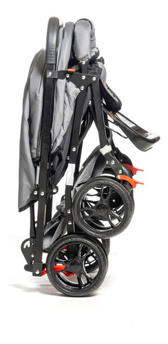 Coche Cuna Bebe Reforzado Manija Rebatible Love 173 Gris