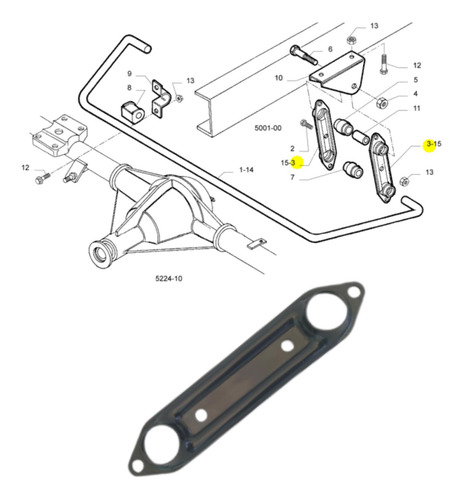 Bieleta De Suspecion Trasera Nueva Daily Iveco 93821237