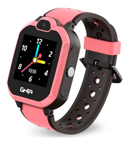 Ghia Smart Watch Kids 4g Rosa-negro/ 1.44 Pulgadas Touch Con