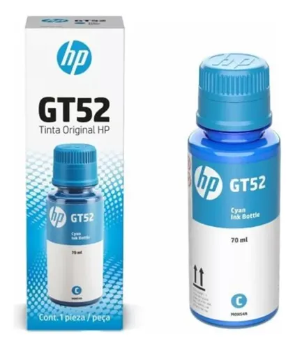Tinta Hp Gt52 Cian 100% Original