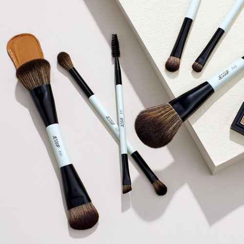 Juego De Brochas De Maquillaje Jessup T501, 6 Piezas, Fibra
