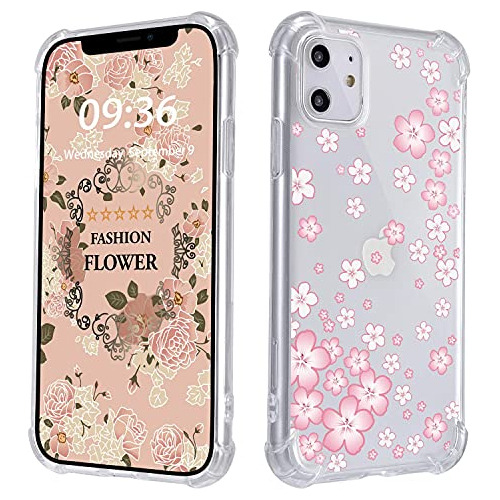 Flor De Acuarela Floral iPhone 11 Funda,ultra Drop-proof Tra