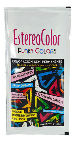  Estereocolor Coloración Semipermanente S/oxidantes X1 Unidad Tono Turquesa