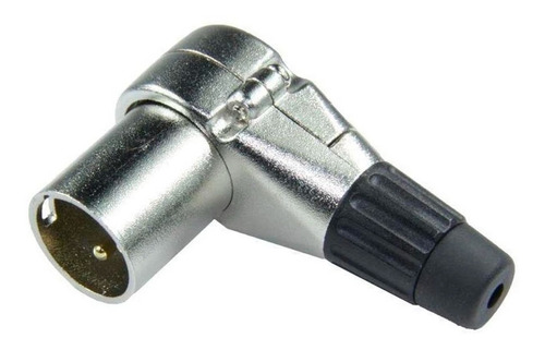 Conector Plug Xlr 90º L Canon Macho Banhado Ouro Hjh Hx1066