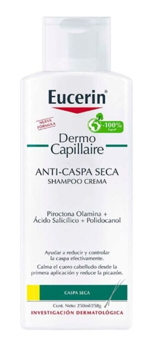 Eucerin Dermocapillaire Shampoo Anticaspa Seca 250 Ml